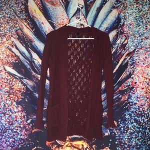 Maroon Cardigan